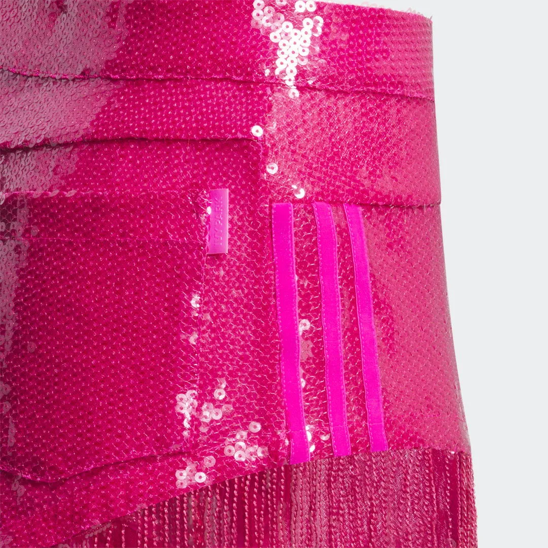 adidas Originals Sequin Shorts with Fringe