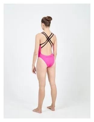 Aquasphere Traje de baño Aquasphere Essential Open Back Rosa Brillante / Negro