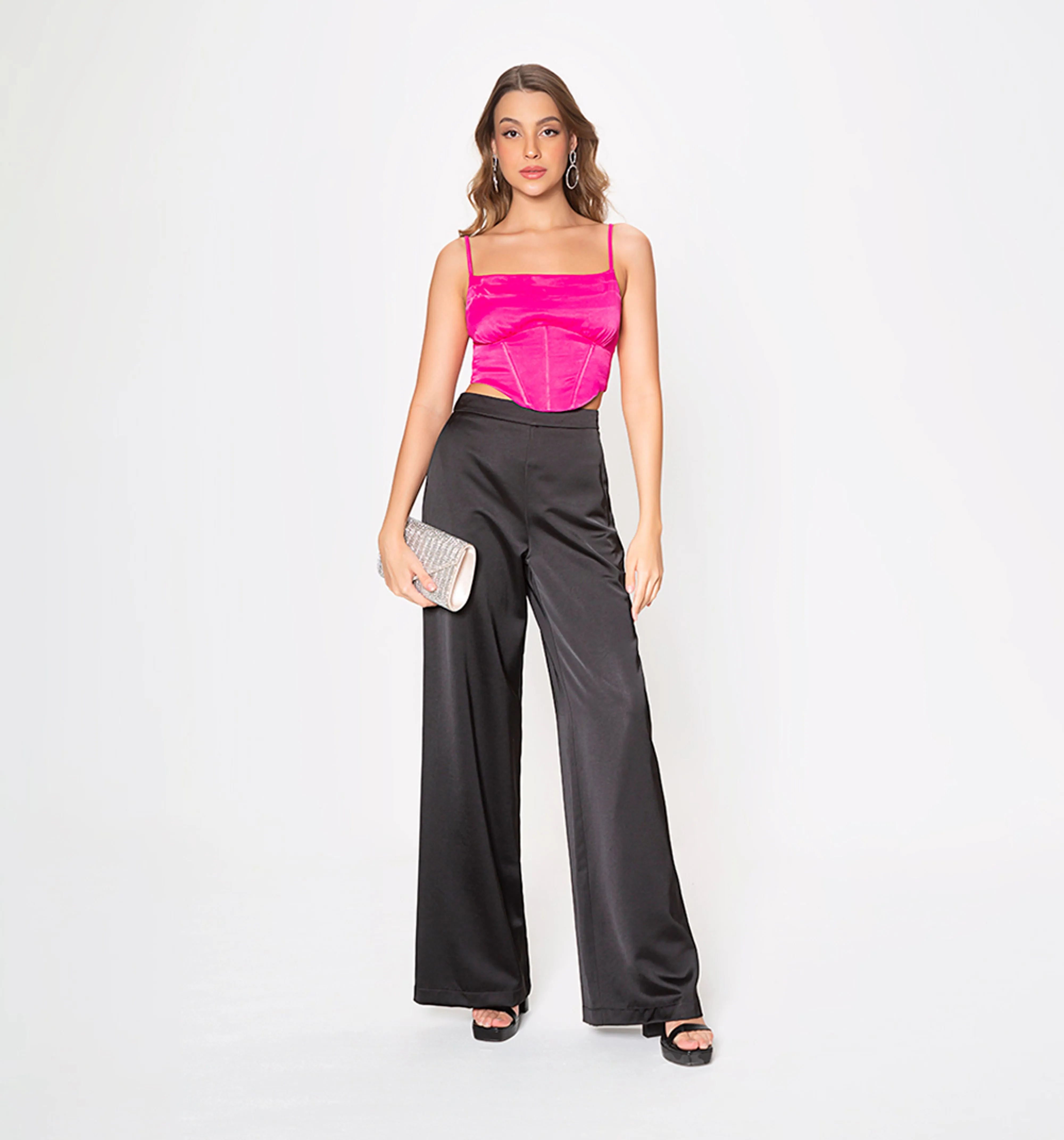 Blusa tipo corset