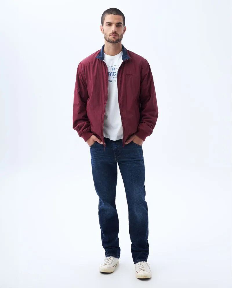 Chaqueta de cuello alto para hombre