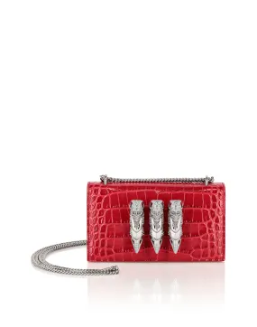 Croco Leather Mini Bag