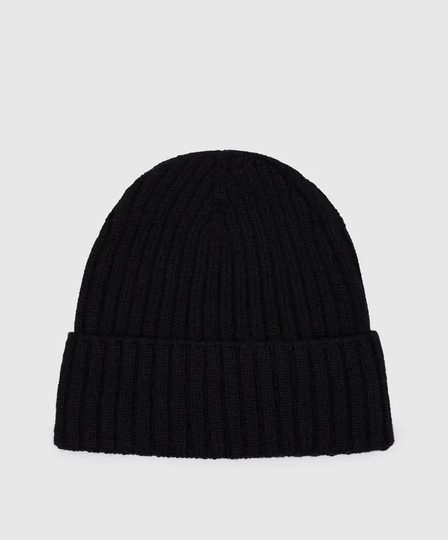 Enrico Mandelli Black cashmere hat