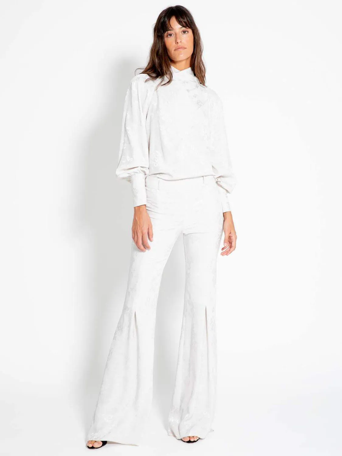 JIN JACQUARD PANTALON COLOUR NUDE