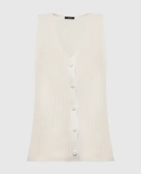 JOSEPH Beige vest with linen