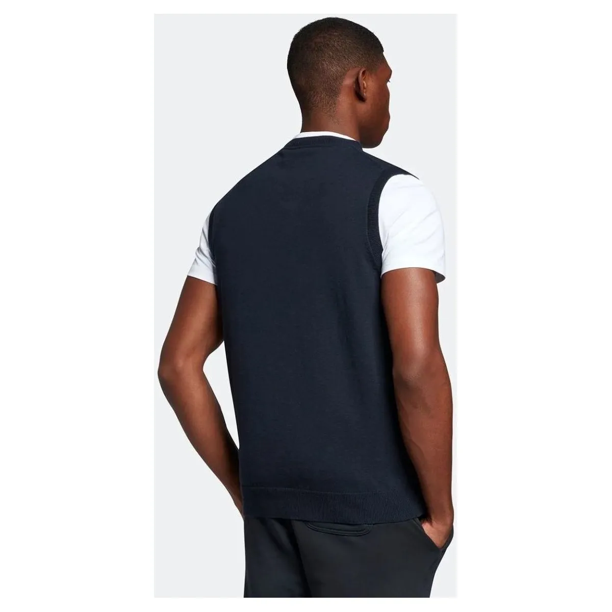 KN1819V CREW NECK VEST-Z271 DARK NAVY