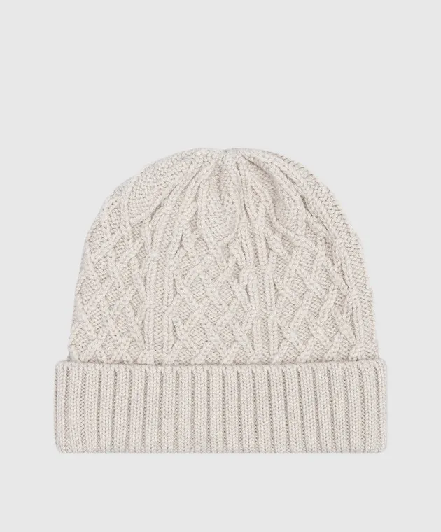 MooRER Light gray wool hat