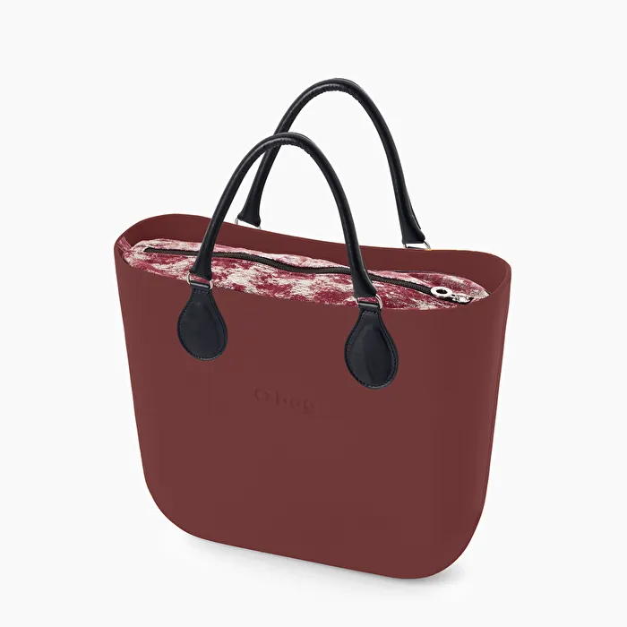 O bag mini burdeos y dune metal