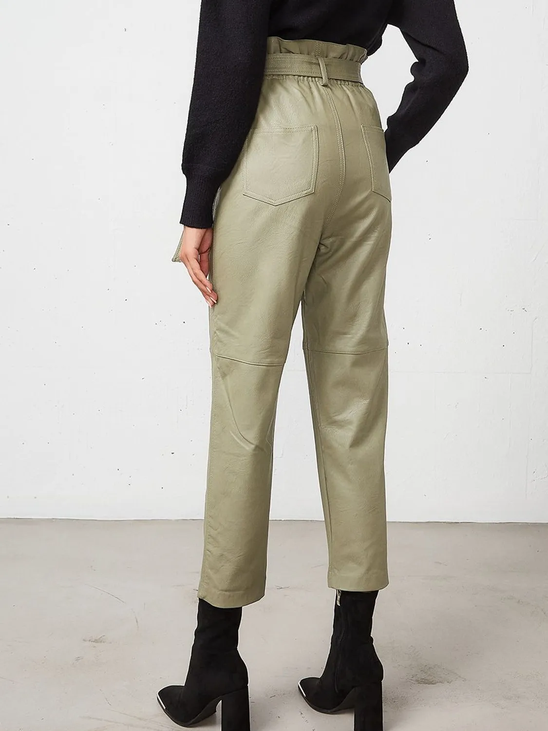 PANTALON ECOPIEL CINTURA ALTA BSB