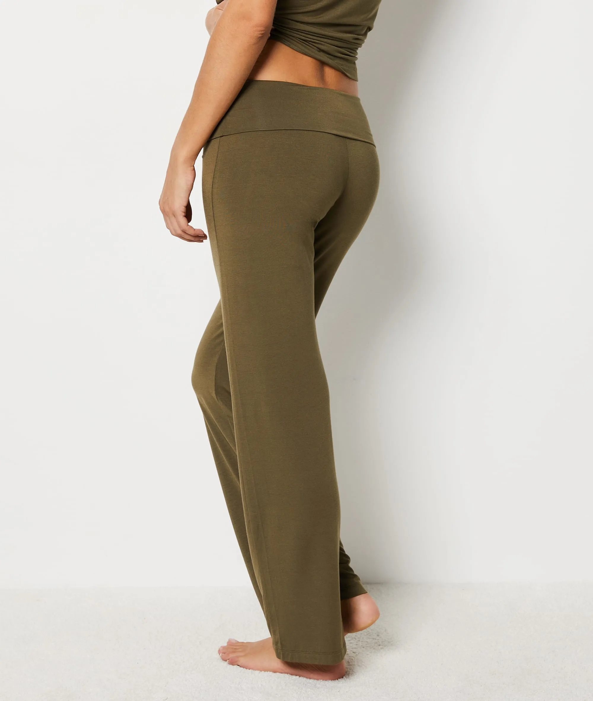 Pantalon en modal coupe large JOSEPHINE KAKI - ETAM