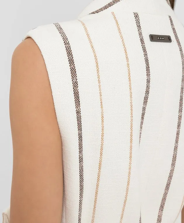 Peserico Light beige vest