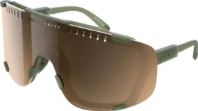 Poc Gafas POC Devour Epidote Green - Lentes De Espejo Translúcido Marrón / Plata
