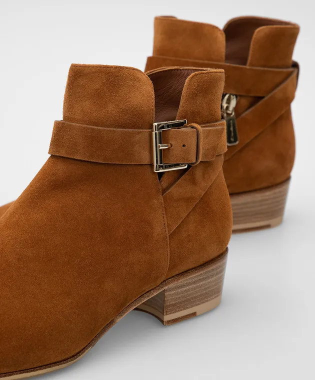 Santoni Brown Suede Boots ChangeClear