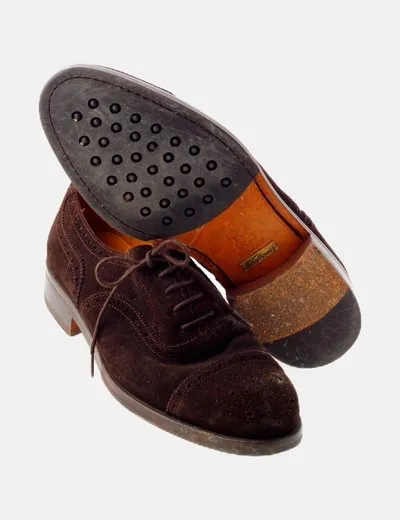 Tallsem Zapato de traje marrón