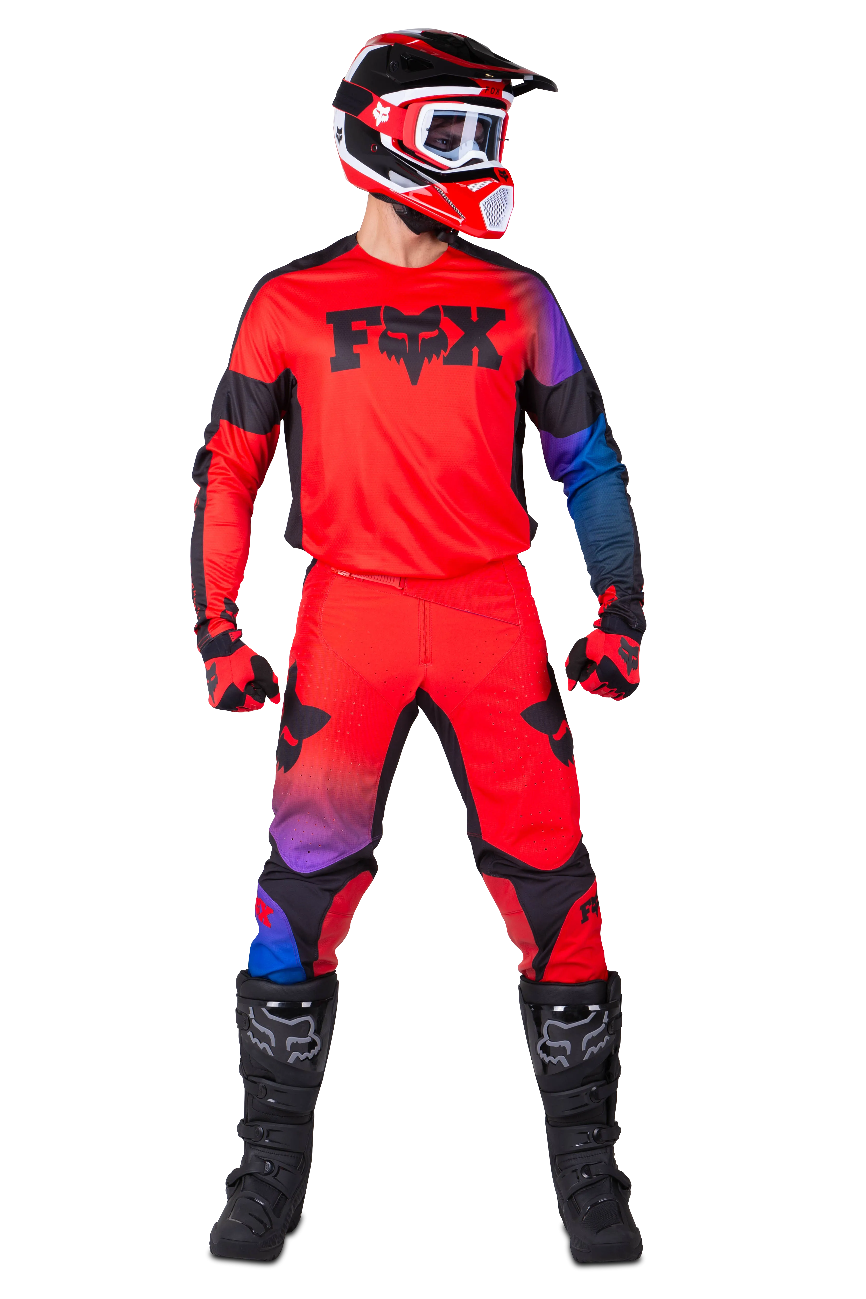 Traje de Cross FOX 360 Streak Rojo Fluo